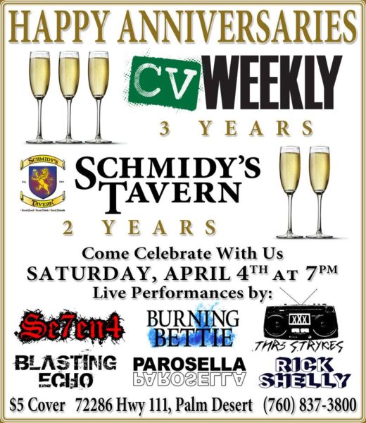 2015_04_04 Schmidy's CV Anniversary